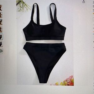 Women’s High Waisted Black Bikini